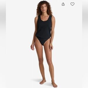 Commando
Essential Cotton Tank Bodysuit Women’s Size Small Black NWT